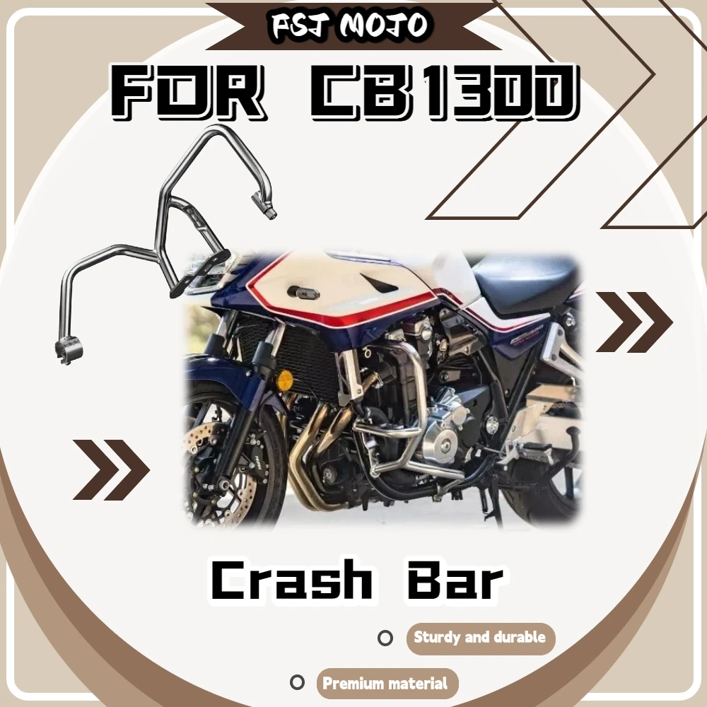 For CB1300 Motorbike Heavy Duty Stainless Steel Large Crash Bar Small Engine Guard Shock Resistant Anti-Fall Bumper Set