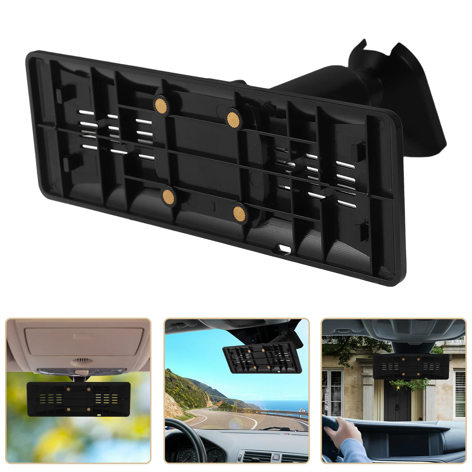 

Rearview Mirror Back Plate Panel Bracket ABS Dash Cam Mount Arm Interior Mirror Back Plate Replacement for Most Vehicles Suvs