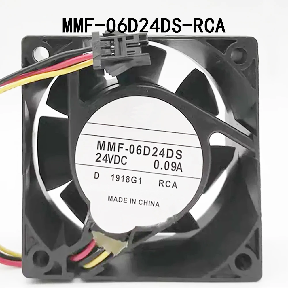 مشعاع الخزانة MMF-06D24DS-RCA 24VDC 0.09A 60*60*25 مللي متر مروحة الخادم الصناعي