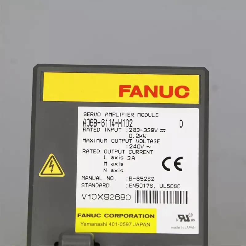 

A06B-6114-H102 New Fanuc Servo Driver IN STOCK Fast ship