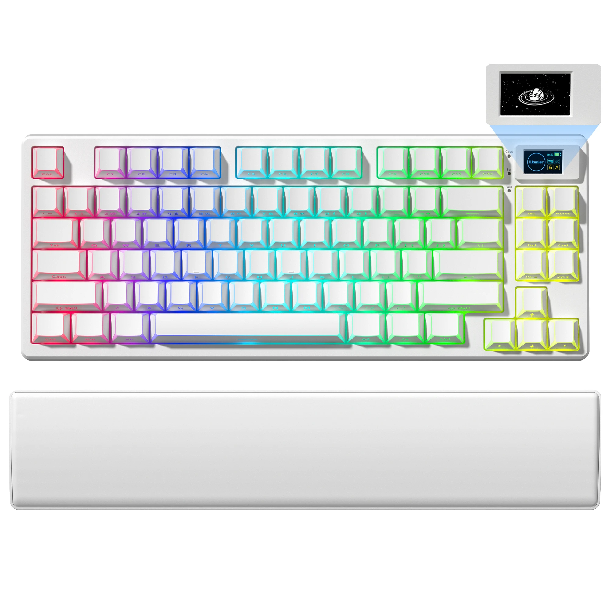 Womier SK80 Pro 75% ピンクジェリー ワイヤレスメカニカルゲーミング