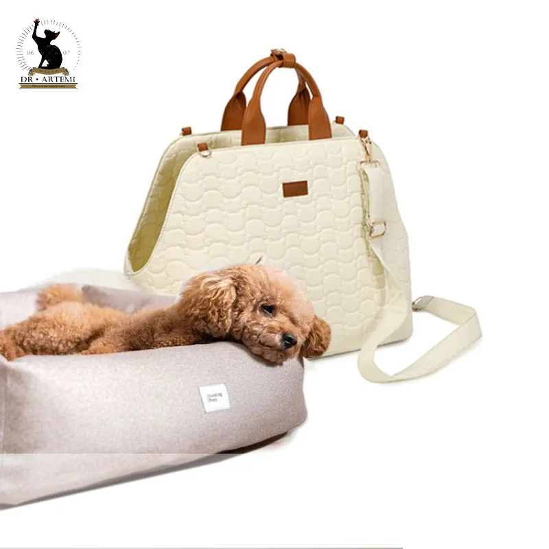 Portable Pet Shoulder Bag, Travel, Car, Cat, Carrier Suitcase, Large Space, Breathable, Side Opening Handbag, Dog