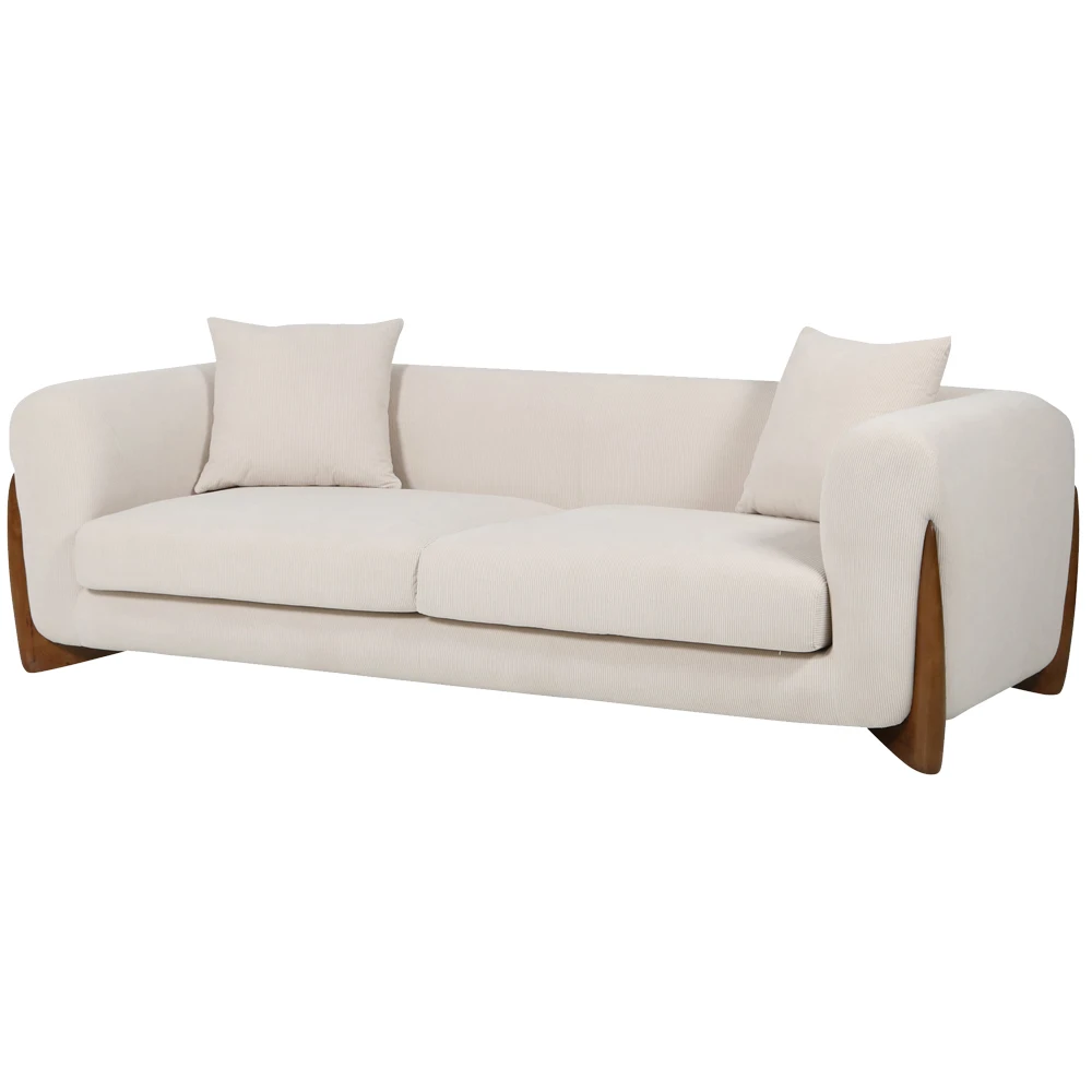 

Индивидуальный современный белый гостиничный диван, мебель, простая тканевая вилла, 123, секционный диван для свадебного мероприятия