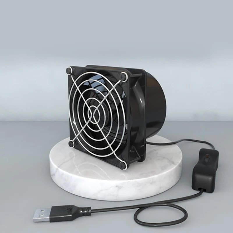 High-Performance Ventilation Fan with Powerful Suction and Plastic Duct Pipe for Effective Smoke and Dust Extraction - USB