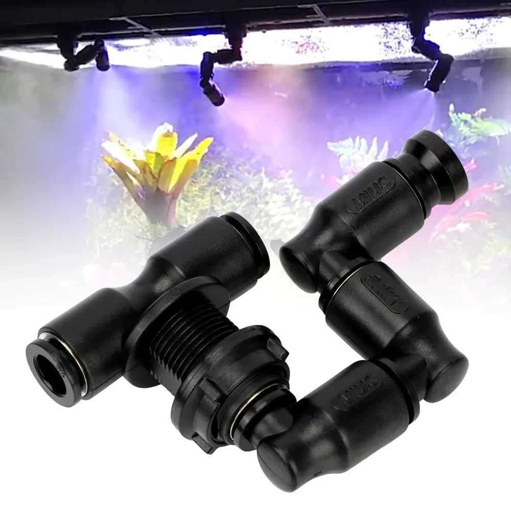 

360° Adjustable Spray Nozzle System Reptiles Fogger Mist Sprinkler Cooling System Aquarium Aquatic Pet Rainforest Tank