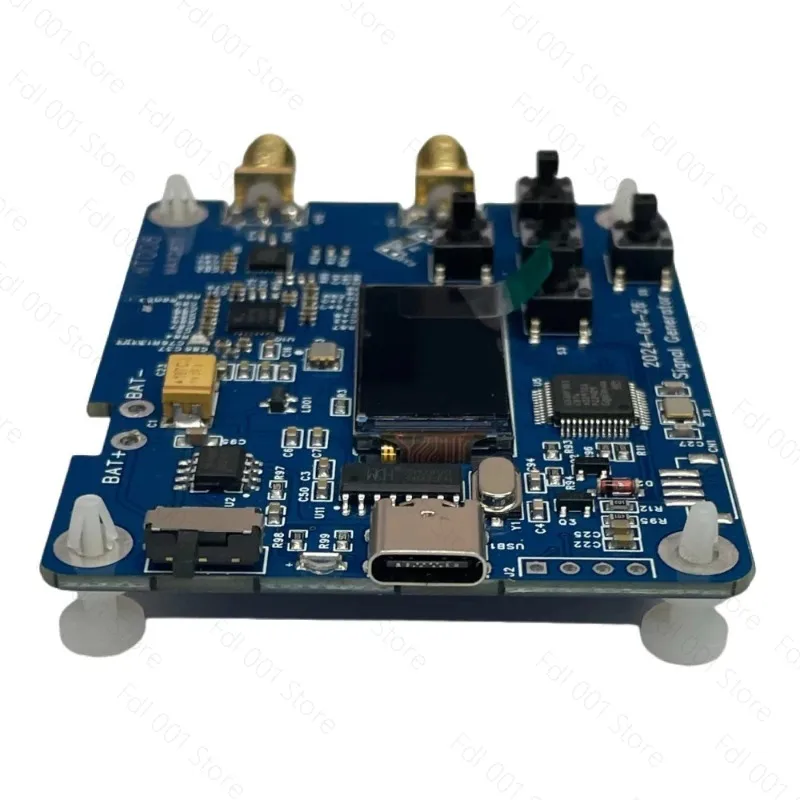 HT008 RF Signal Generator 23.5M-6GHz Frequency Source MAX2871 Chip Serial Control Programmable Synthesizer