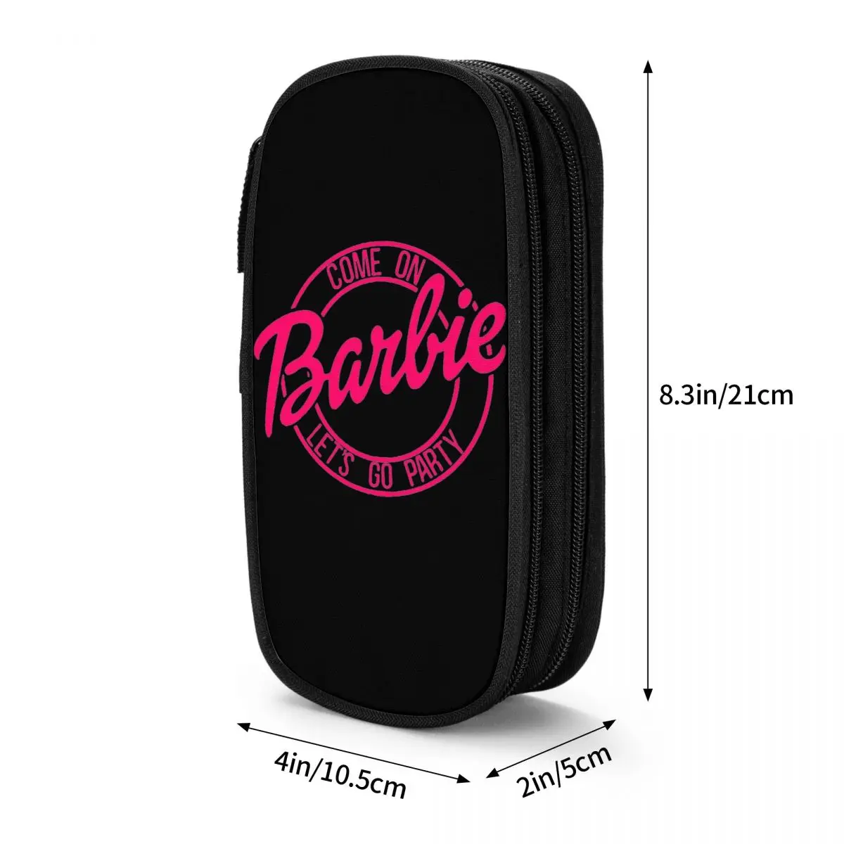 Imagem -06 - Barbie Barbi Estojo para Meninos e Meninas Bonito Barbie Pen Holder Bolsa Grande Armazenamento Material Escolar Presentes