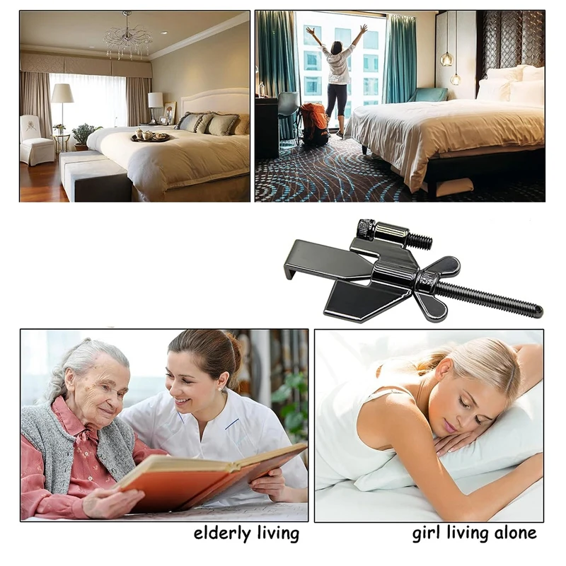 Door Stop Alarm With Security Alarm, Siren Door Stop With Portable Door Lock, Floor Wedge Security Alarm For Travel