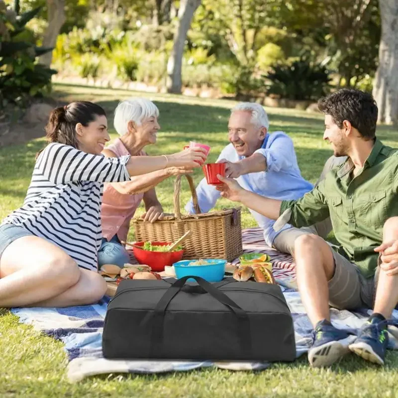 Tote Extra grande de tela Oxford 600D, bolsas gruesas para mover, almacenamiento para acampar al aire libre, caña de pescar, tienda de campaña, bolsa de almacenamiento portátil