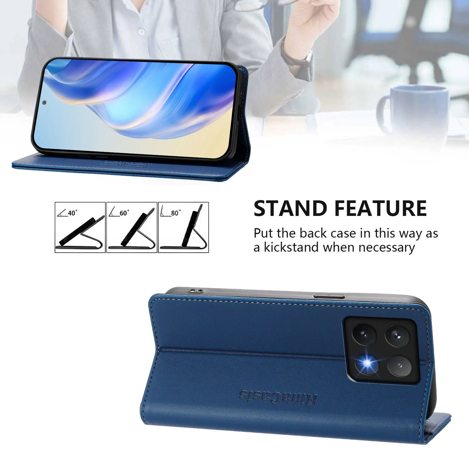 Ledertasche für Xiaomi Redmi Note 12 12S 11 11S 10S 9 9S 8 Pro Max 8T Redmi 13C 12C 10C 9A 9C Coque Flip Wallet Cover Funda