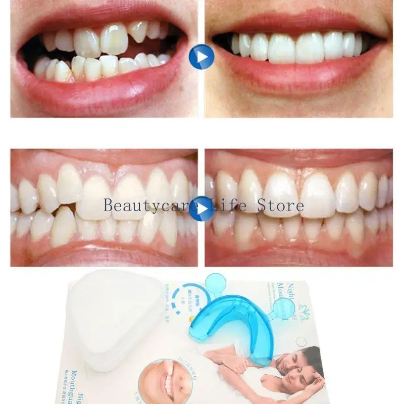 652C Night Sleep Mouthguard Sport Athletic Teeth Guard for Teeth Grinding Clenching B