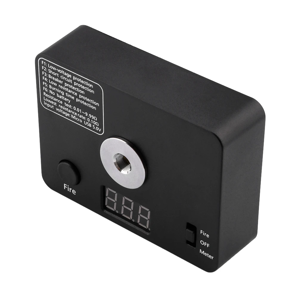 Imagem -06 - Mini Coil Queimando Medida com Screen Display Plataforma de Construção v3 Ohm Resistência Tester Produto Eletrônico Tab 521