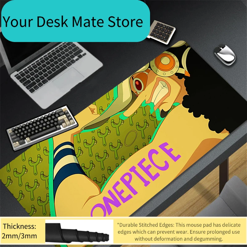 Anime HD Print Mouse Pad Soft Gaming Mousepad One Piece Rubber Computer Desk Mouse Mat Gamer Accessories Non-slip Keyboard Pad