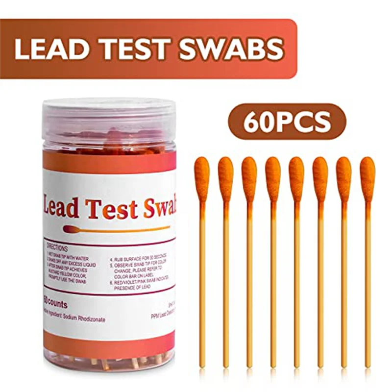 Lead Paint Test Swabs Kit: 60 Pcs Lead Test Kit Swabs, Home Lead Test Kit, Lead Check Swabs, Lead Testing LYZ