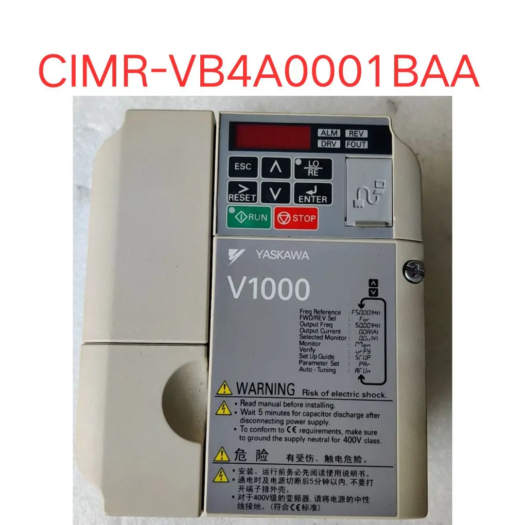 

used CIMR-VB4A0001BAA inverter 0.4/0.2KW 380V test ok Fast shipping