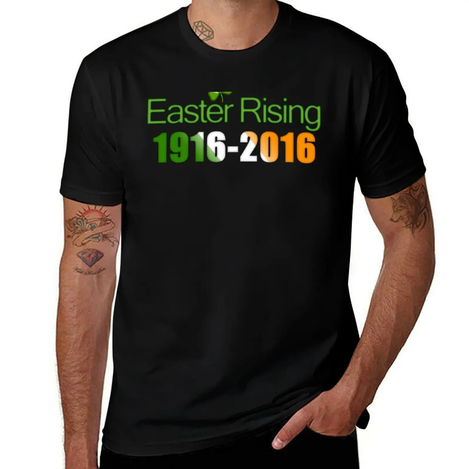 Ireland Easter Rising 1916 T-Shirt Basic Casual Wear Short Sleeve Top T-Shirt