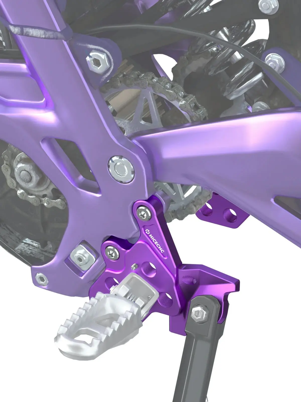 AliExpress NICECNC For 2025 2024 2023 Surron Electric Bike Foot Pegs Bracket Package Kit For Surron Light Bee X S L1E Height Adjustable