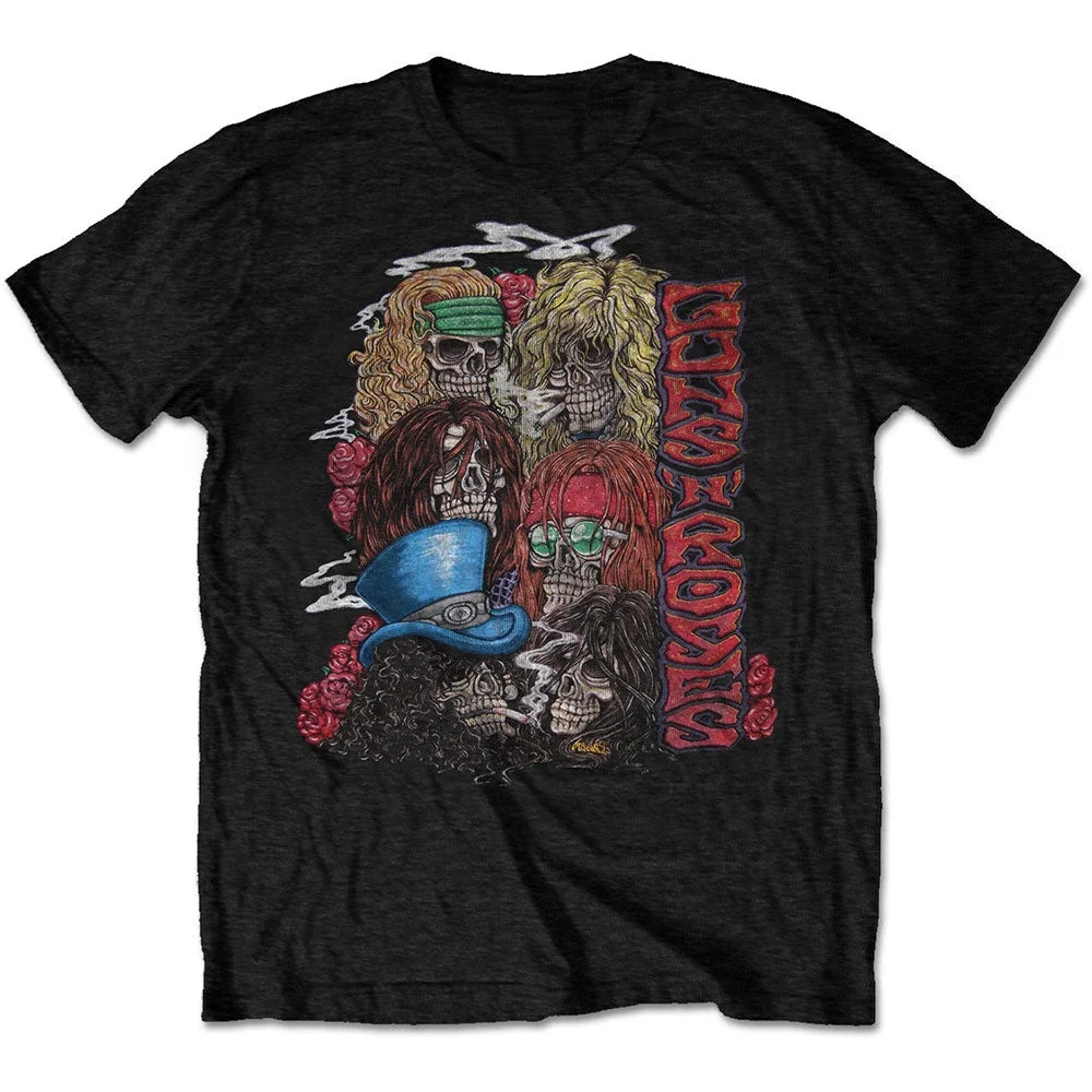 California 1985 Guns N' Roses Band T-Shirt Cotton Graphic Tee Men Women Summer Streetwear - view 3