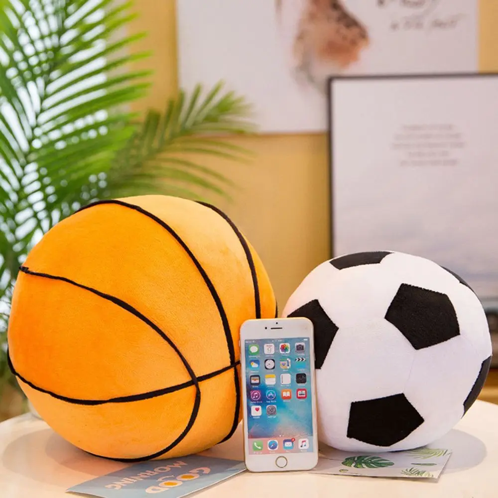 Oreiller enfants jouet décor à la maison salon canapé coussin basket-ball jouets en peluche Simulation balle en peluche oreiller Football jouets en peluche
