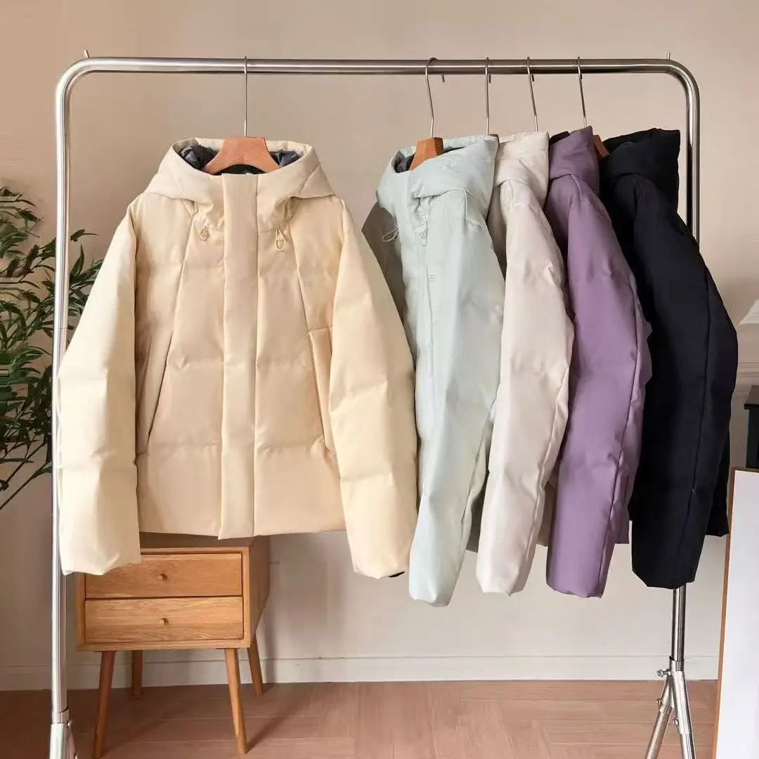 

Теплая утепленная куртка с капюшоном, универсальная, простая, ветрозащитная, устойчивая к холоду, повседневная женская зимняя куртка-пуховик