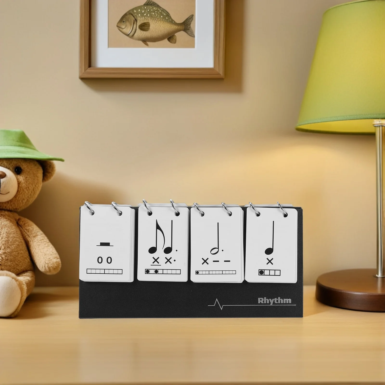 

Music Teaching Props Rhythm Flashcards Sightreading Practice Cards Portable Note Training Tools for Beginners Advanced