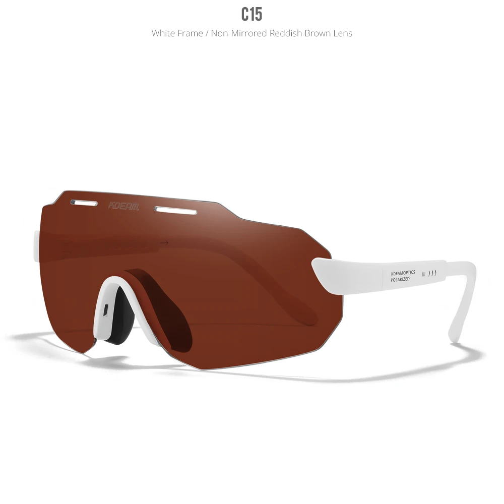 KDEAM Hohe-Ende Radfahren Gläser Ultra Licht TR90 Material Photochrome/Polarisierte Sonnenbrille Männer Einstellbare Tempel Länge