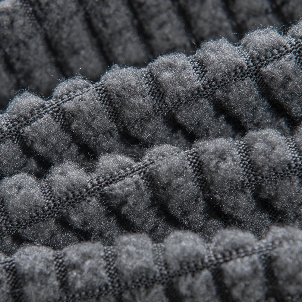 

Dark Gray Round Elastic Chair Case Stretchy Seat Protector Cover for Bar Stool Office Party Wedding Hotel