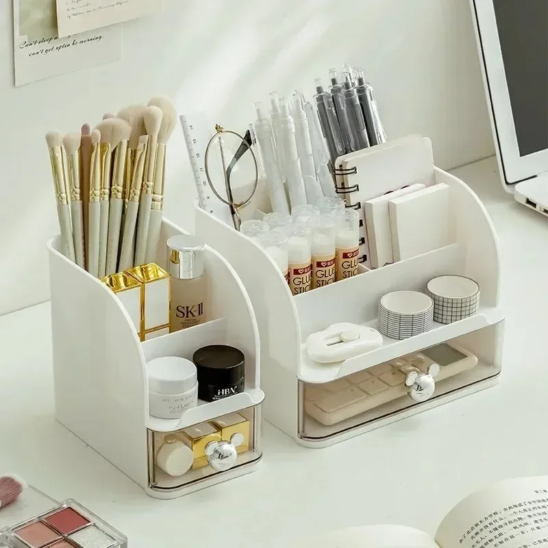 Office Supplies Storage Racks and Accessories Desktop Storage Box Remote Control Holder Makeup Box Desktop Tools
