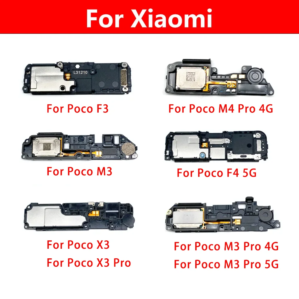 

Loudspeaker For Xiaomi Poco F3 F4 5G M3 M4 X5 Pro 5G Loud Speaker Buzzer Ringer Replacement Part