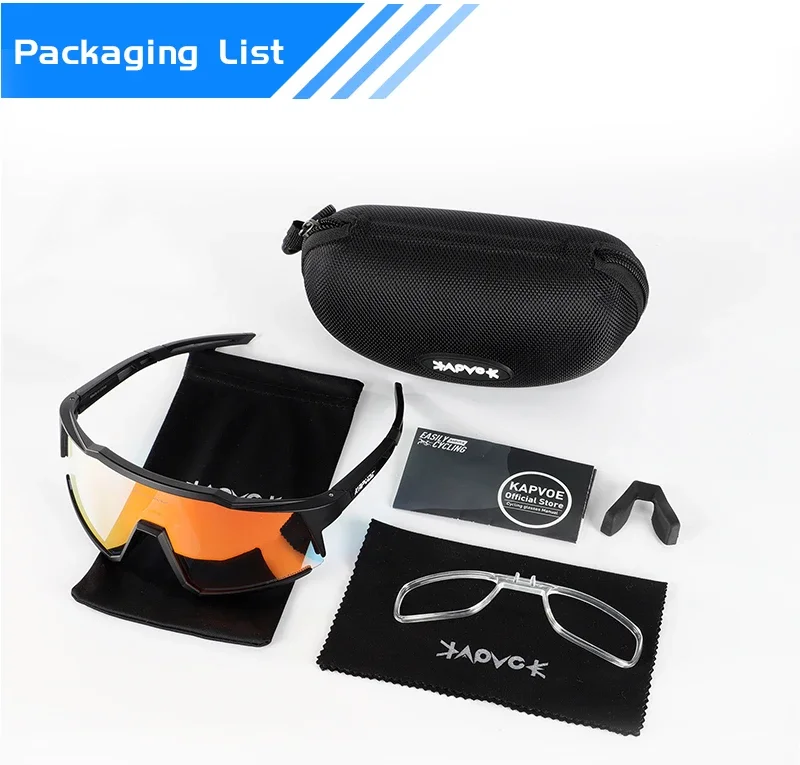 Kapvoe Photochrome Fahrradbrille UV400 MTB Klar Mountainbike Übergang Fahrrad Sonnenbrille für Männer Frauen Sportbrillen – Detail 18