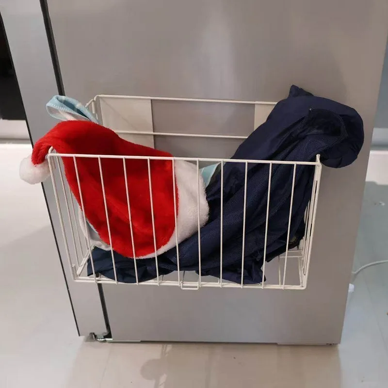 Simplicity Wall Shelf Folding Magnet Organizer Shelf Washing Machine Installation Simple Metal Shelves Home Storage Supplies