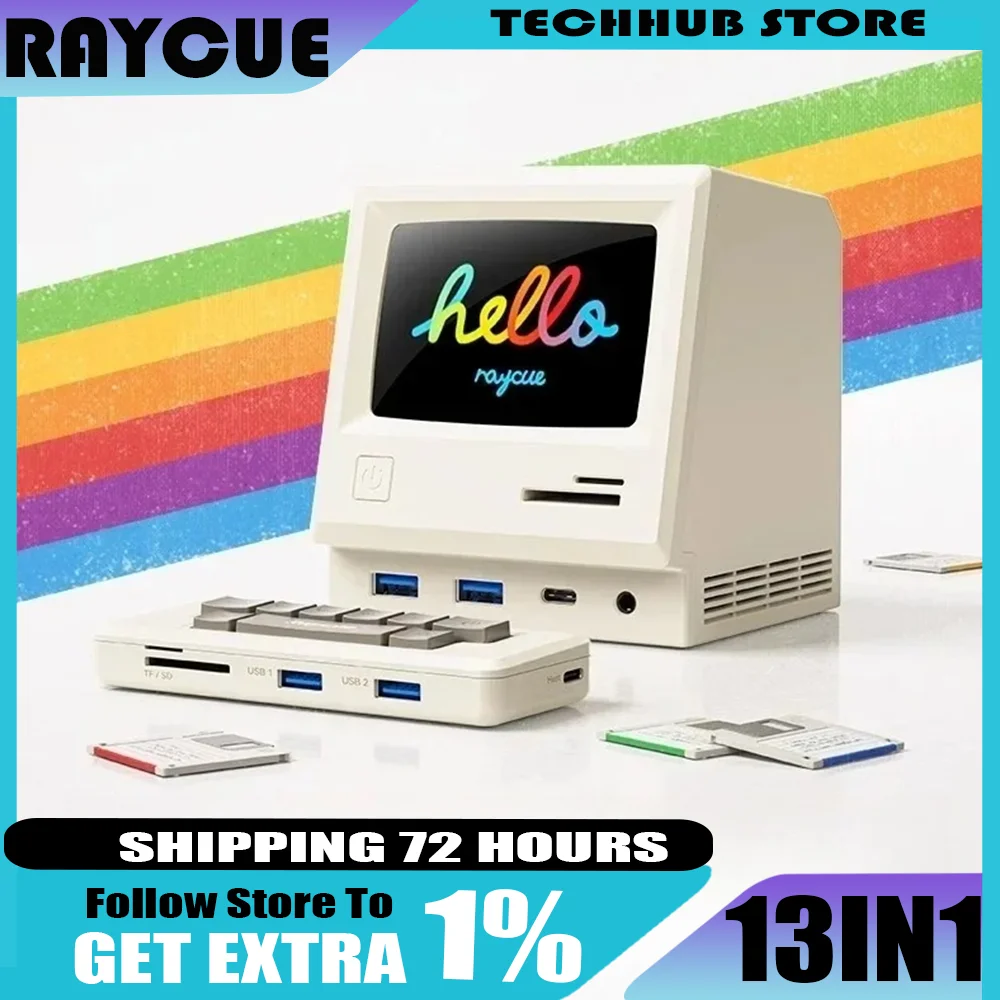 

Док-станция 13 в 1, зеркальный экран HDMI, многофункциональный USB-концентратор, универсальный удлинительный кабель для ноутбука, аксессуары для ПК на заказ, подарки