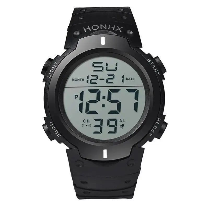 Men Sport LED Watches Top Brand Men Digital Clock Multi-Functional Rubber Man Fitnes Athlete Timekeeping Electronic Watch Reloj