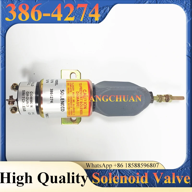 

Diesel Stop Solenoid Valve 386-4274 3864274 12V for Caterpillar E70B E200B E320 Engine S6K 6D31 6D14