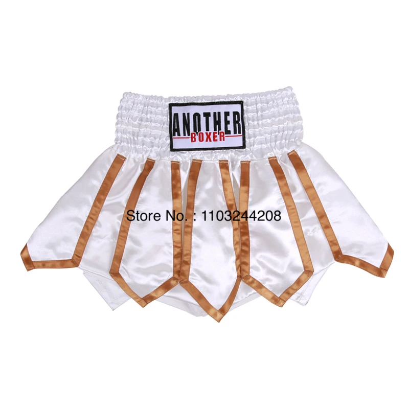 Muay Thai Shorts Lotus Ribbons Boxing Training Shorts Women Men Children 2024 New Gym Grappling Sparring Kickboxing Fight Pants