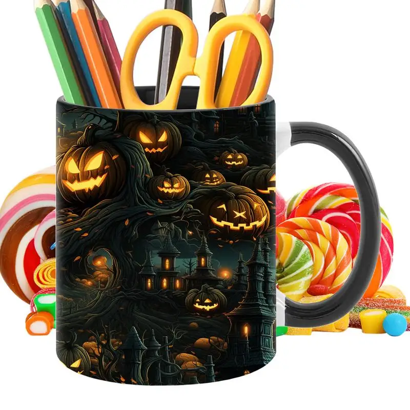 Easter Halloween Ghost Elf 3D Creative Cute Mug Afternoon Tea Breakfast Milk Cup Funny Ghost Ceramic Mugs Pumpkin Coffee Cup