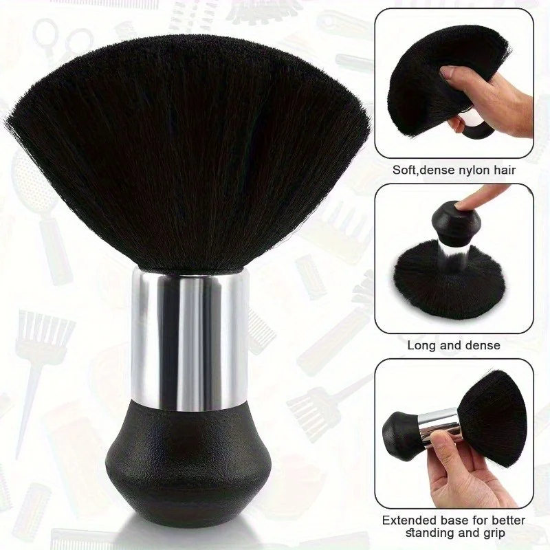 3/4pcs Hair Cutting Barber Cape Set with Neck Duster Brush Barber Brush Professional Barber Accessories Salon Cleaning Supplies