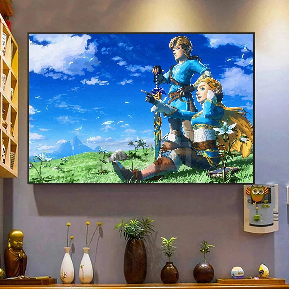 Classical Popular Electronic Games The Legend of Z-Zelda Poster and Prints Canvas Painting Wall Art Pictures Home Room Decor