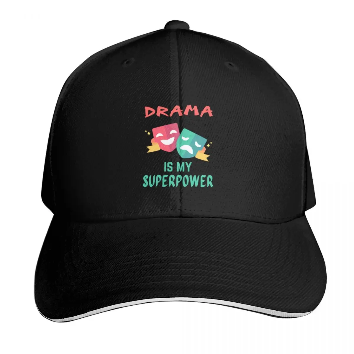 

Drama teacher. Drama is my superpower Baseball Cap New Hat Beach Outing custom caps Mens Caps Women's