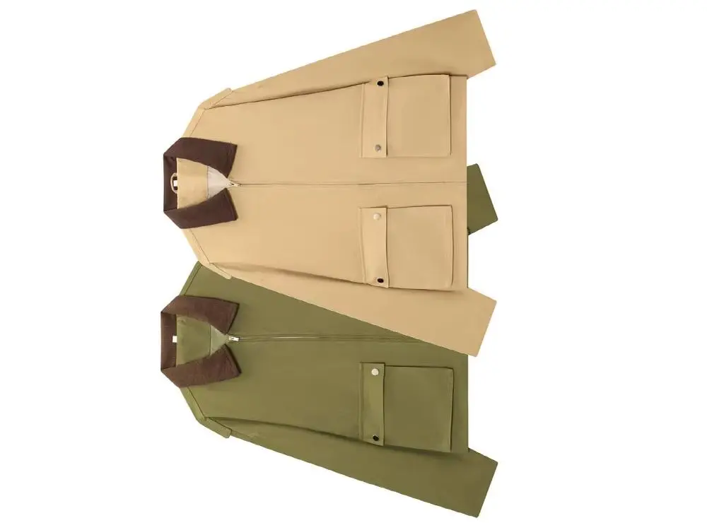 

HH женское зимнее модное широкое пальто с воротником и карманами, женское темпераментное повседневное пальто на молнии с длинными рукавами Mujer