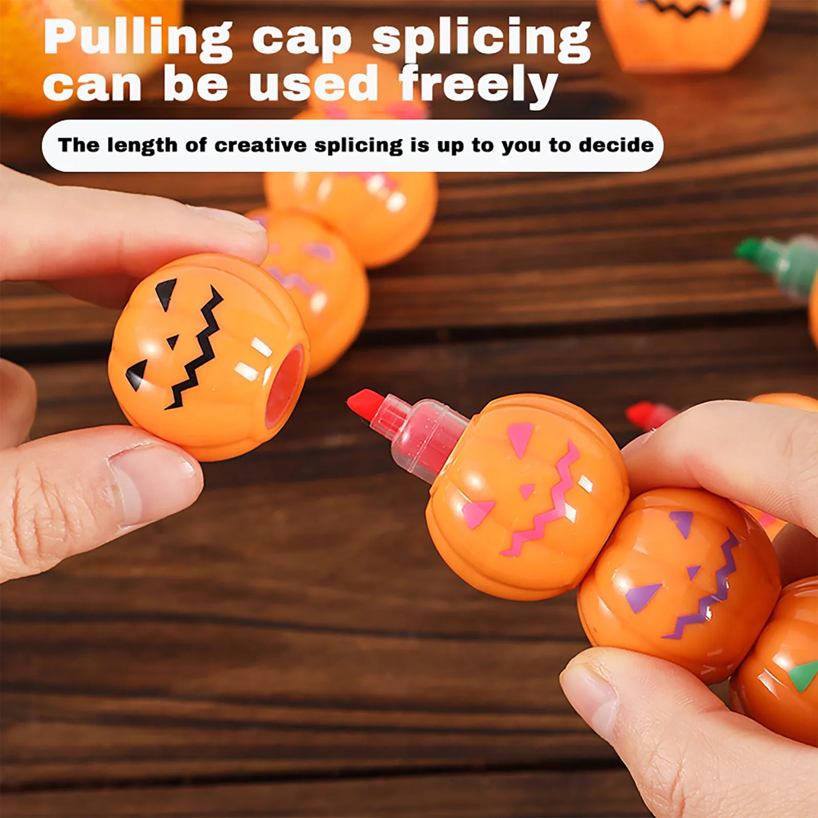 

Креативная флуоресцентная ручка в стиле Хэллоуина, портативная детская маркировка для учащихся начальной школы, ключевые точки, принадлежности для ручек