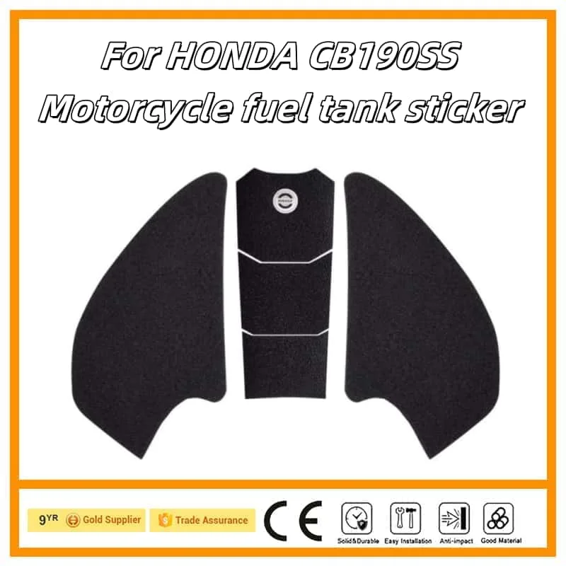 

Motorcycle Sticker Tank Non Slip Tank Traction Side Pad Protective Decal For HONDA CB190SS