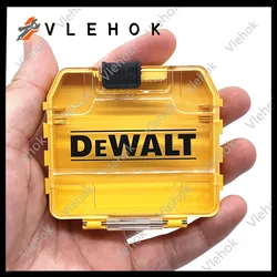 Caja de accesorios de herramientas DEWALT, caja de herramientas eléctricas, caja de piezas de taladro, caja de almacenamiento de impacto, caja de bits de destornillador