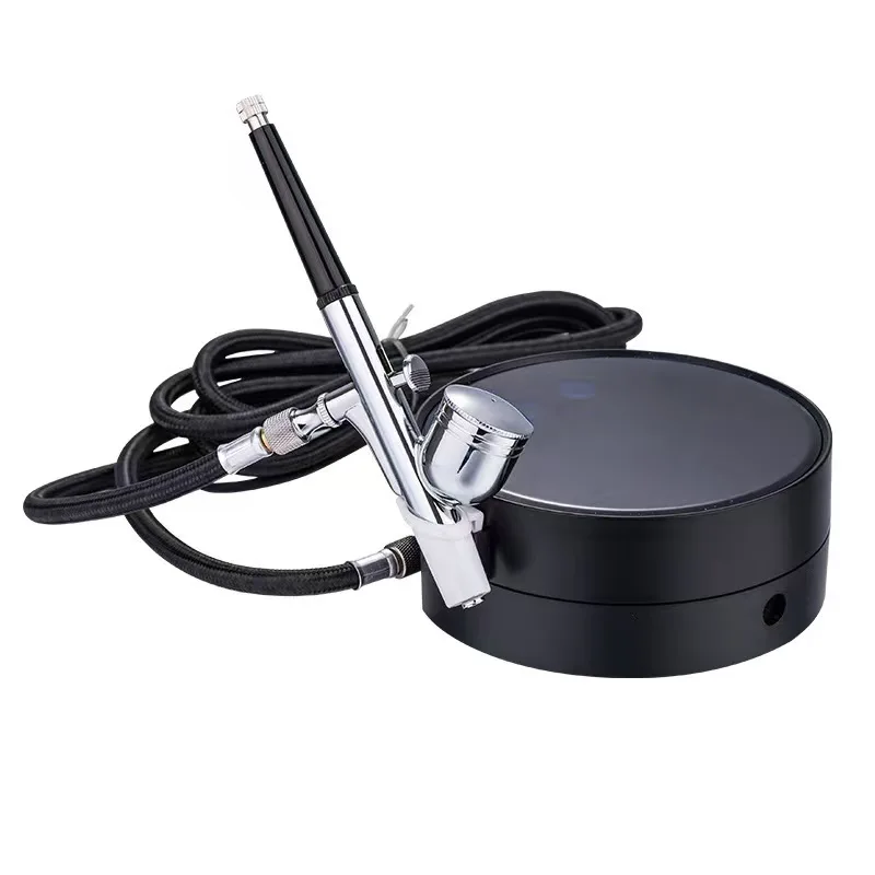 Large Round Plate Three-Speed Automatic Oxygen Device Home Use Airbrush, Oxygen Hydration Nail Spray Pen