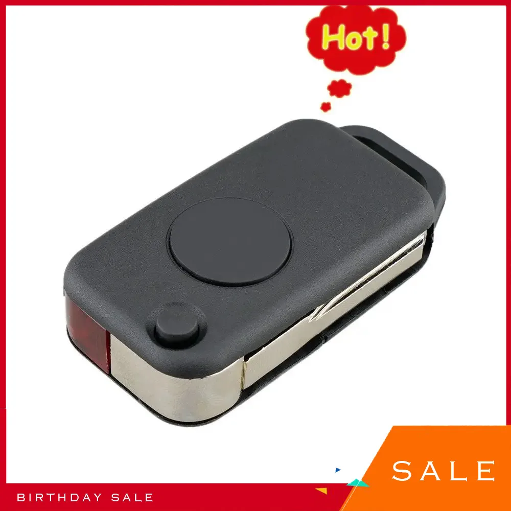 

2023 NEW Replacement Flip 1 Button Car Remote Key Shell Case Fob For Benz-Mercedes 1984-2004 High Quality Car Key Shell