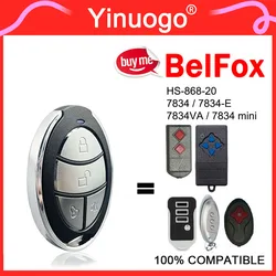 100% Clone BelFox 7834 7834-E 7834VA 7834-mini HS-868-20 868MHz Gate Remote Control Garage Door Command Hand Transmitter