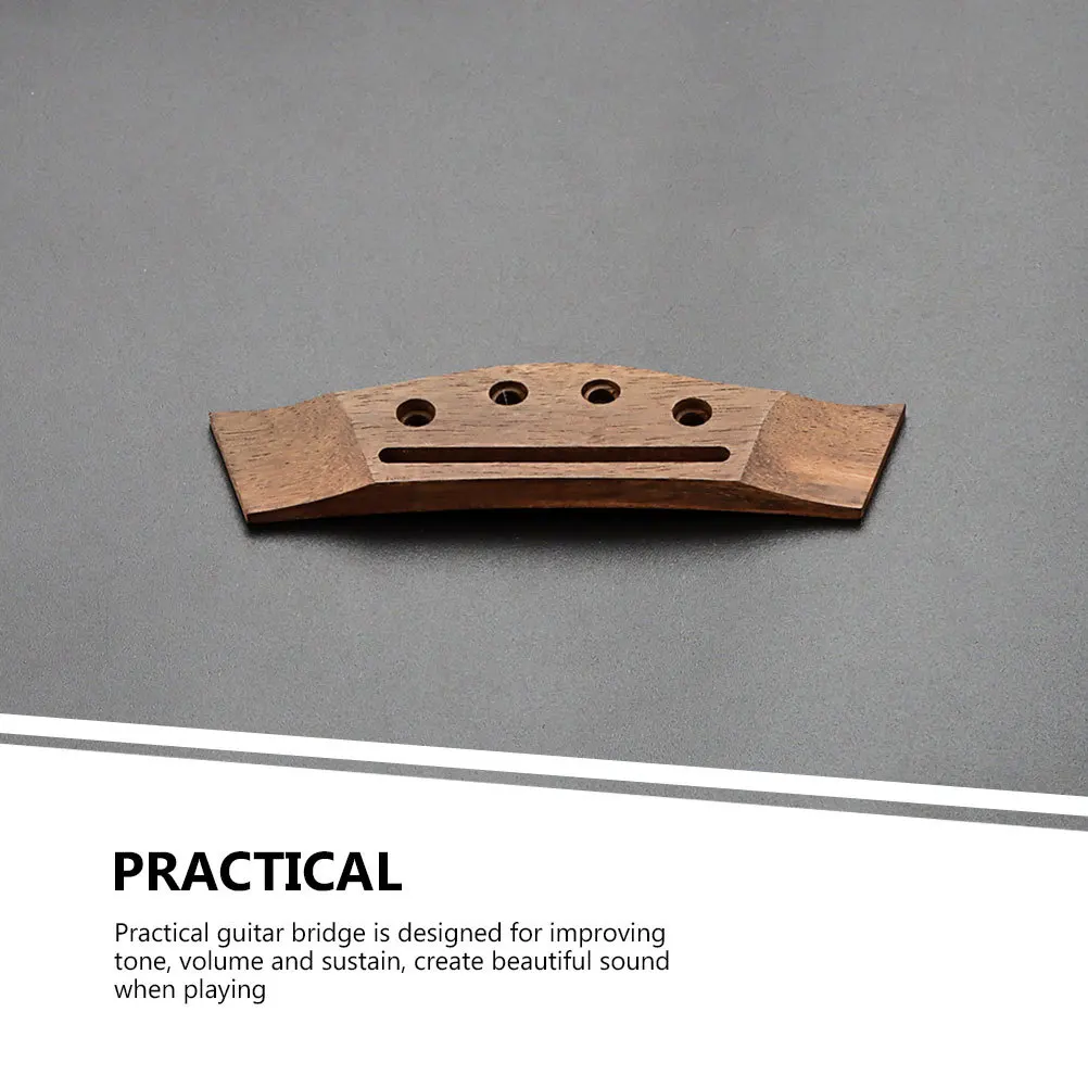 جسر جيتار صوتي مكون من 4 أوتار خشبية بديلة لسلسلة جيتار، قوي وخفيف الوزن وسهل التركيب لحجم أفضل #5