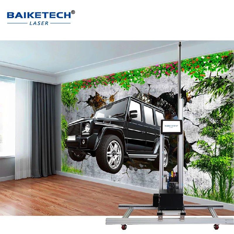 TH-GW32【FOB】AI Intelligent High-speed Wall Painting Machine with High Resolution single H16 printer head