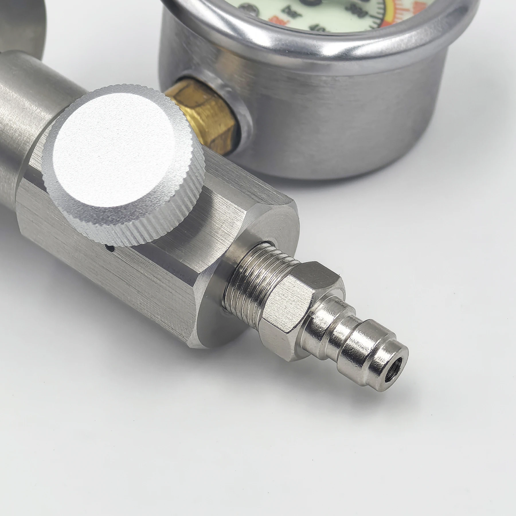 HPA 4500psi/300bar Air Diving DIN G5/8 Connect Fill Station Filling Ladeadapterventil Edelstahl mit Schlauch – Detail 19