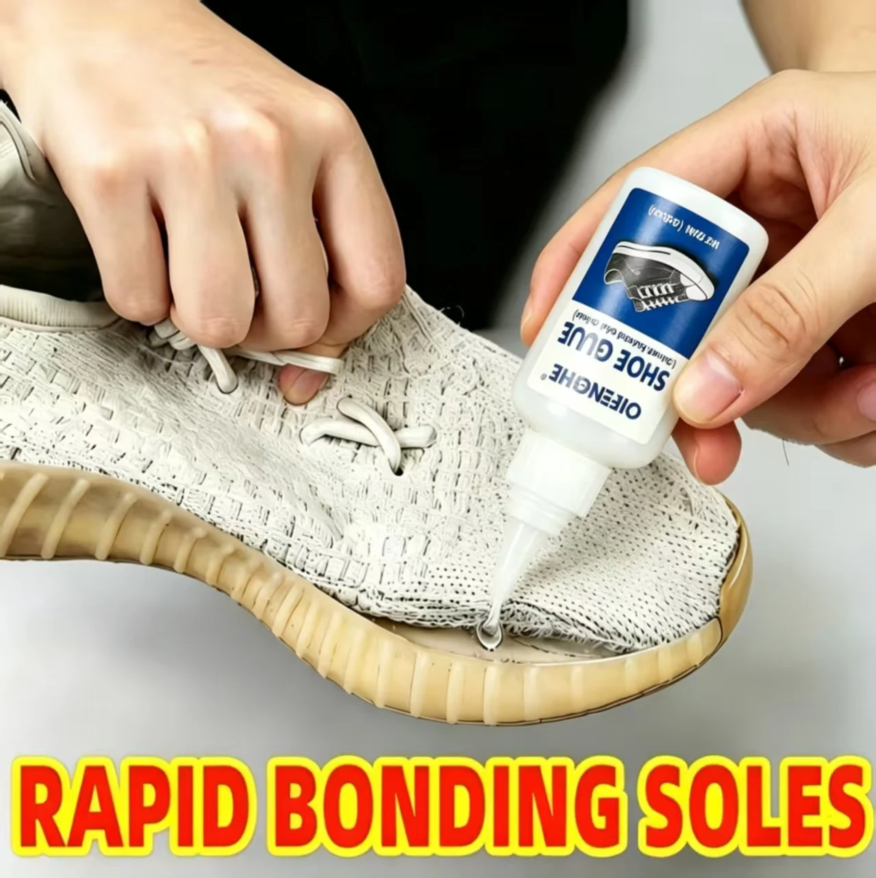 QIFENGHE 20ML Diamond Bond Shoe Glue Strong Flexible Adhesive Long-Lasting Shoe Repair For Sole Bonding Shoe Decor Fixes Compati